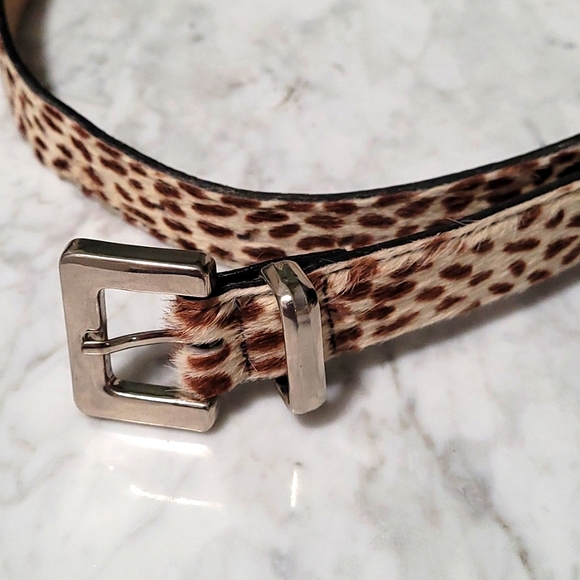 Pretty Animal print belt, size medium. Silver buckle. 36 inches long. - Picture 2 of 7